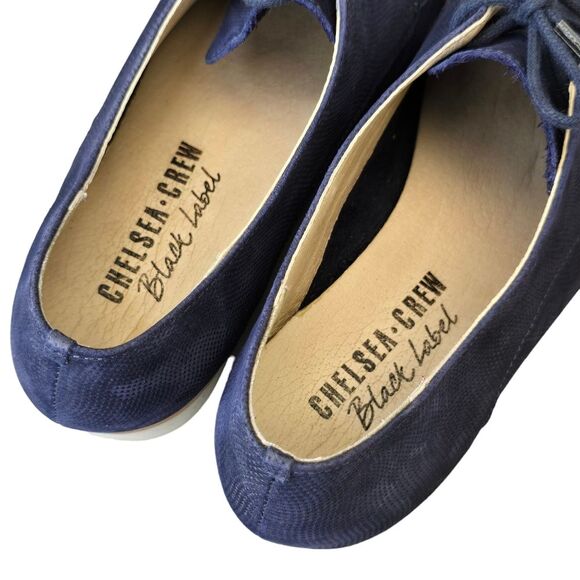 Chelsea Crew Women's Black Label Buck Blue Oxford Loafer Shoes EU 39 / US 8 - Picture 7 of 15